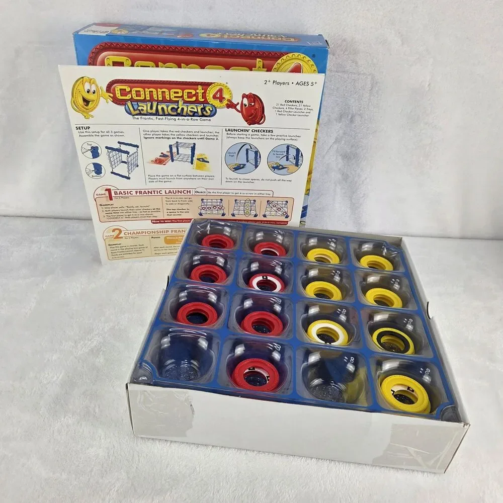 Hasbro 2010 Connect 4 Launchers Four in a Row Board Game 100% Complete Excellent